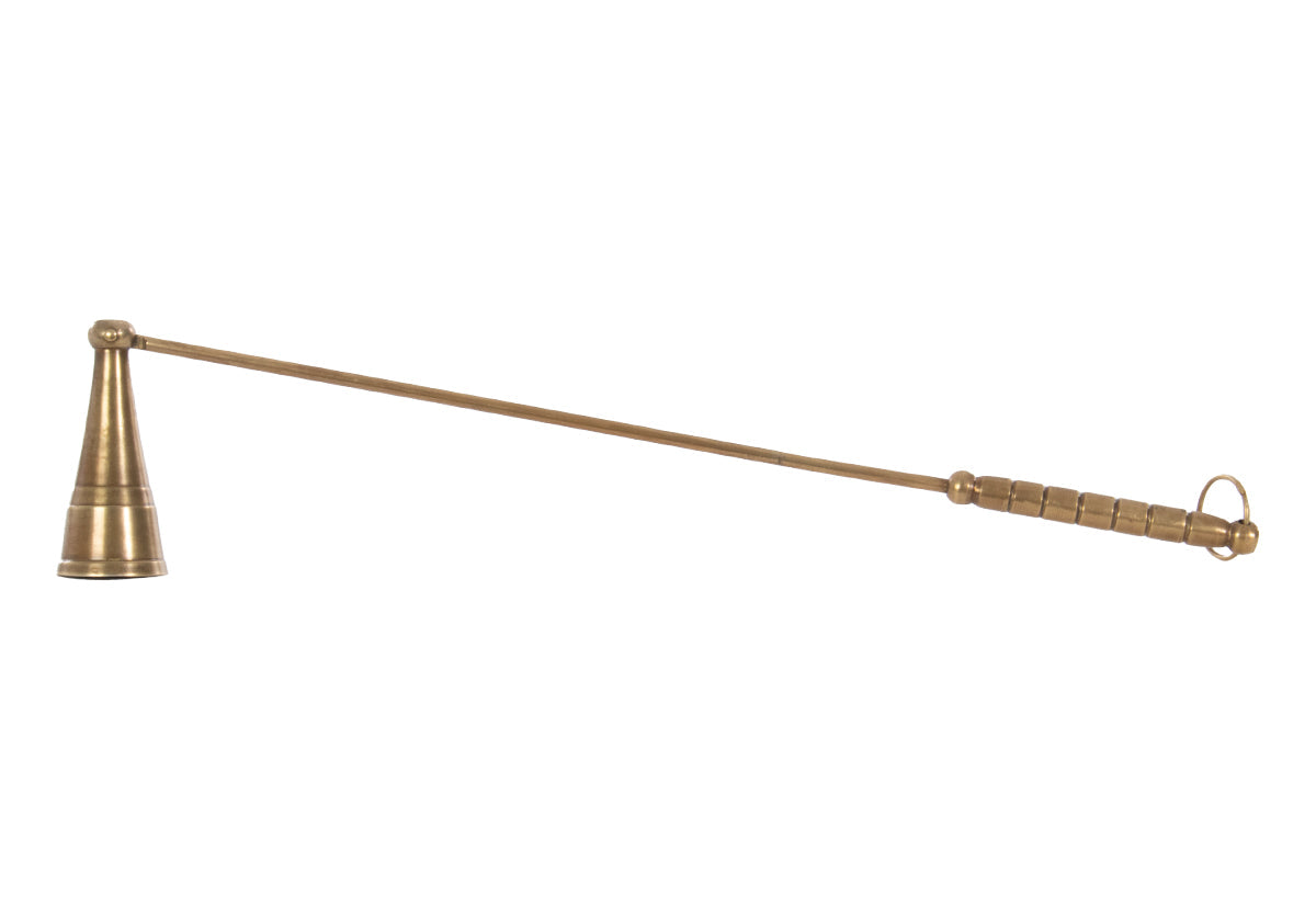 Candle Holder, ANTIQUE BRASS SNUFFER for Dining Tables, Candle Arrangements and Home Decor, 2 MATERIAL Options image 1