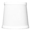 Fabric Lamp Shade, 6"W x 5"H White Linen Drum Chandelier Clip On for Table Lamps, Floor Lamps and Soft Room Lighting image 1