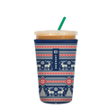 Reusable Cup Sleeve, Sweater Weather, Neoprene Construction for Iced Coffee, Cold Drinks and Condensation Control, 2 Size Options image 1
