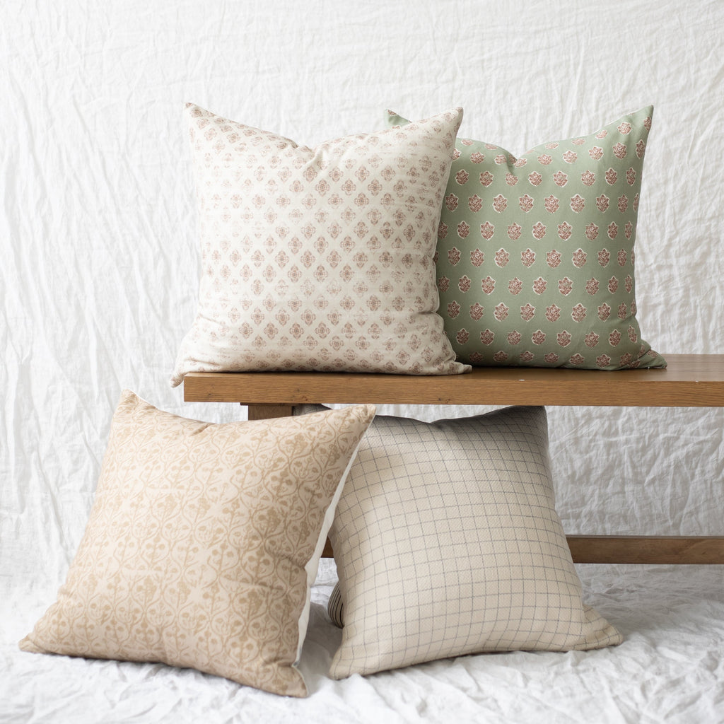Decorative Pillow Cover Set, Wells 4 Pack 18" 22", Machine-Washable Care for Bedroom Styling and Living Room Decor, 2 Size Options image 1