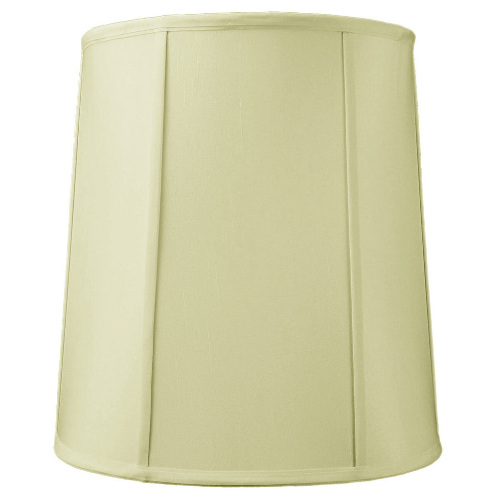 Lamp Shade, 14"W x 15"H Drum with Piping Eggshell for Lamp Replacement, Reading Corners and Living Spaces image 1