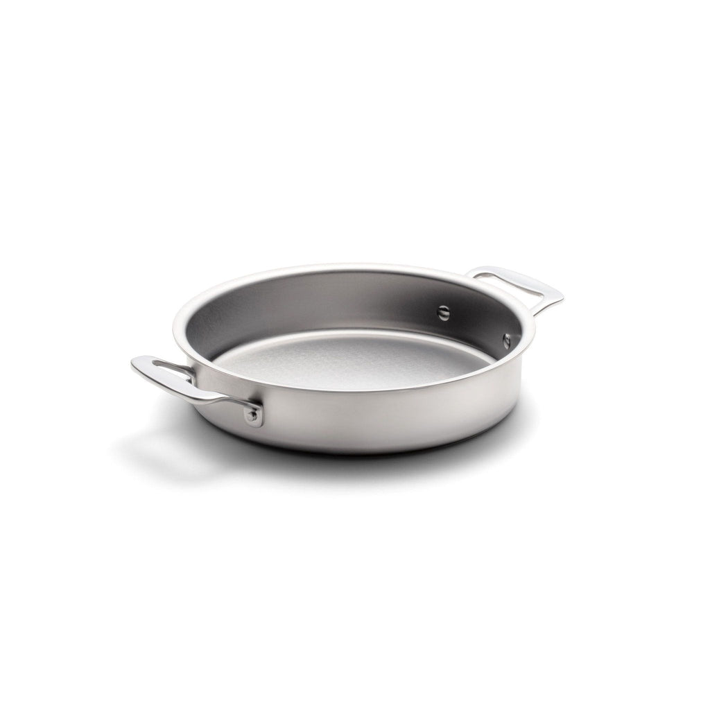 Stainless Steel Cake Pan, 9" Round with Handles, Stainless Steel Construction for Birthdays, Home Baking and Family Desserts image 1