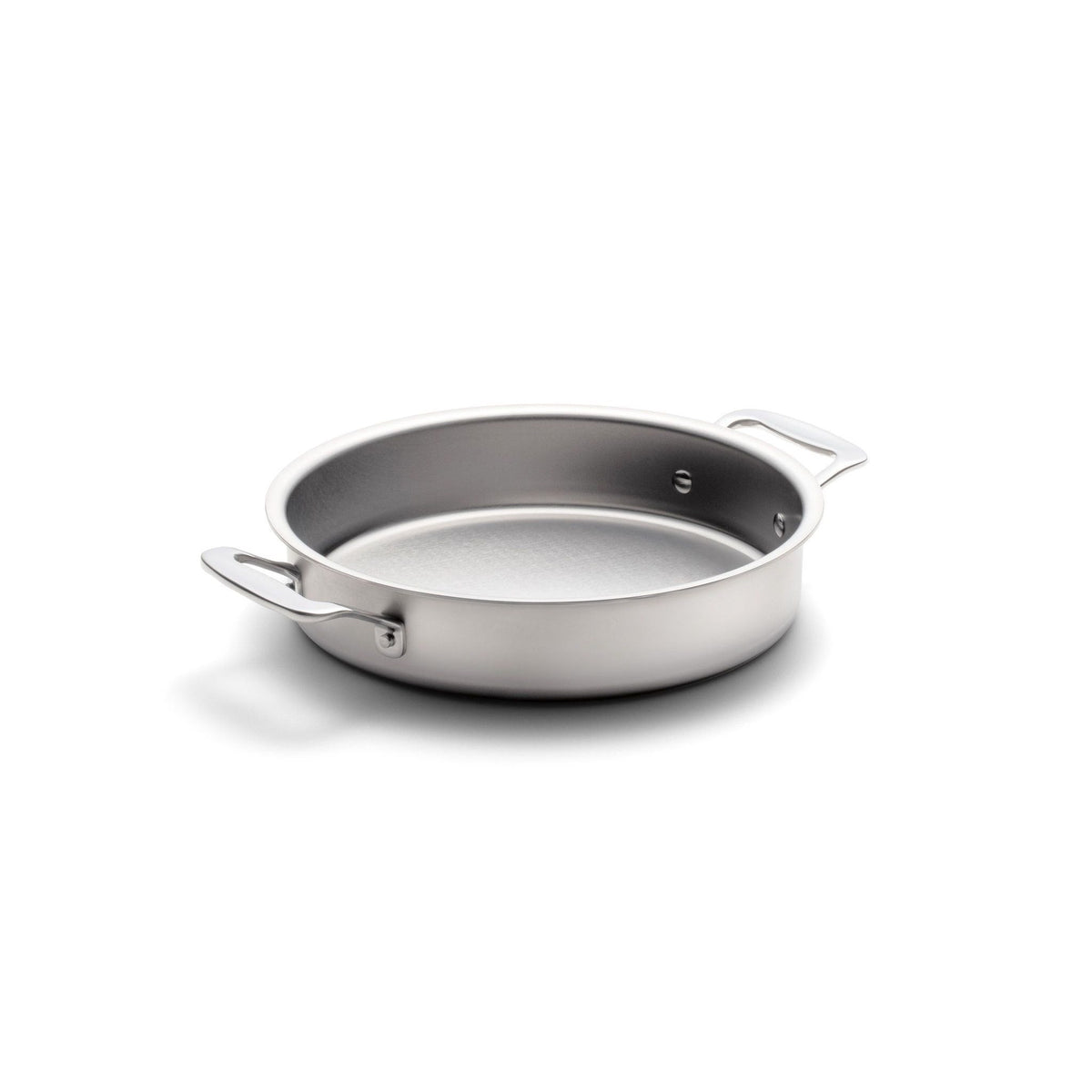 Stainless Steel Cake Pan, 9" Round with Handles, Stainless Steel Construction for Birthdays, Home Baking and Family Desserts image 1