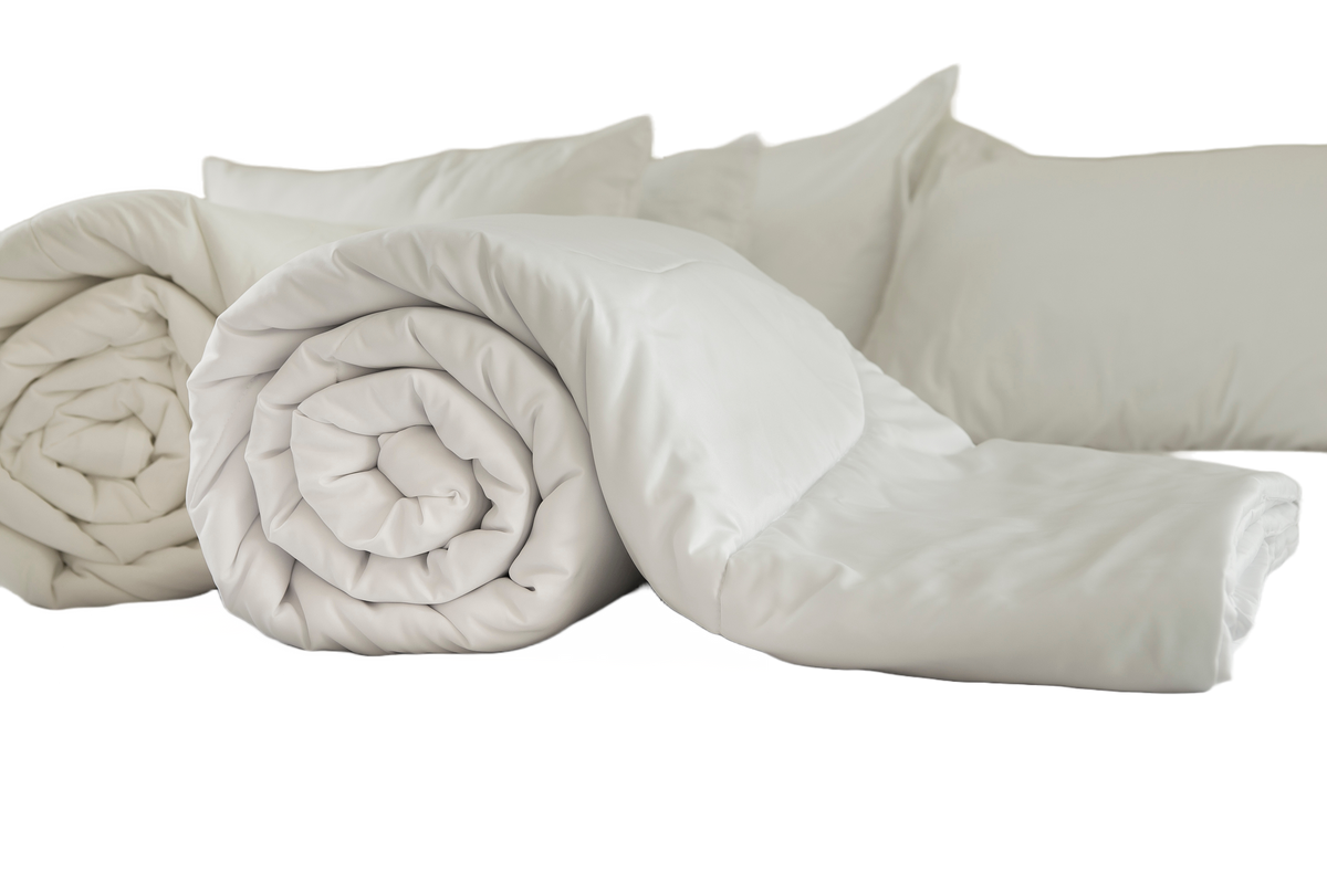 Down & Feather Comforter, Dreams Asheville Baffle Box Design, Hypoallergenic Comfort for Everyday Bedding and Comfortable Sleep image 1