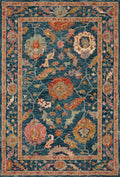 Area Rug, Padma PMA 01 Marine Multi for Hallways, Dining Spaces and Home Decor, 12 Size Options image 1