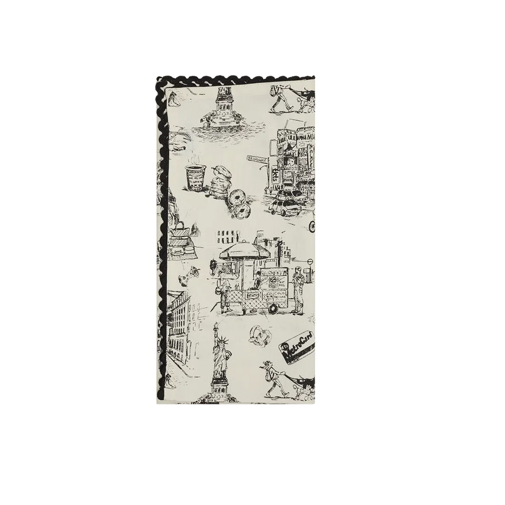 Kitchen Tea Towel Set, NYC TOILE for Dish Drying, Kitchen Cleanup and Everyday Home Use, Designed for Everyday Home Use image 1