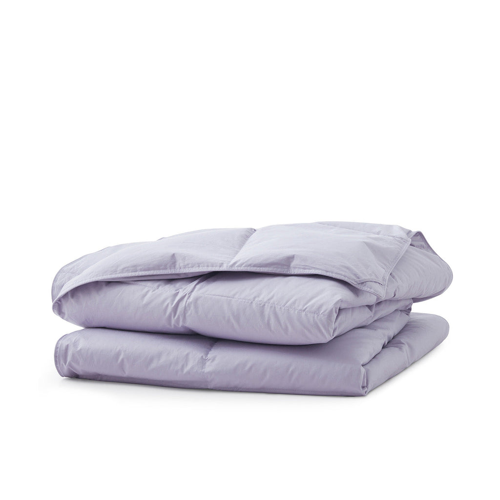 Down & Feather Comforter, Lightweight Organic Cotton for Everyday Bedding and Comfortable Sleep, 3 Sizes and 3 Colors image 1