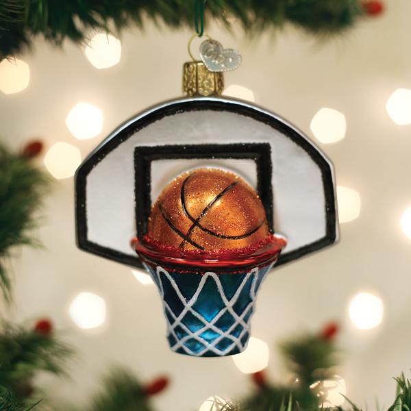 Decorative Ornament, Basketball Hoop for Seasonal Home Decorating, Holiday Displays and Decorative Accents image 1