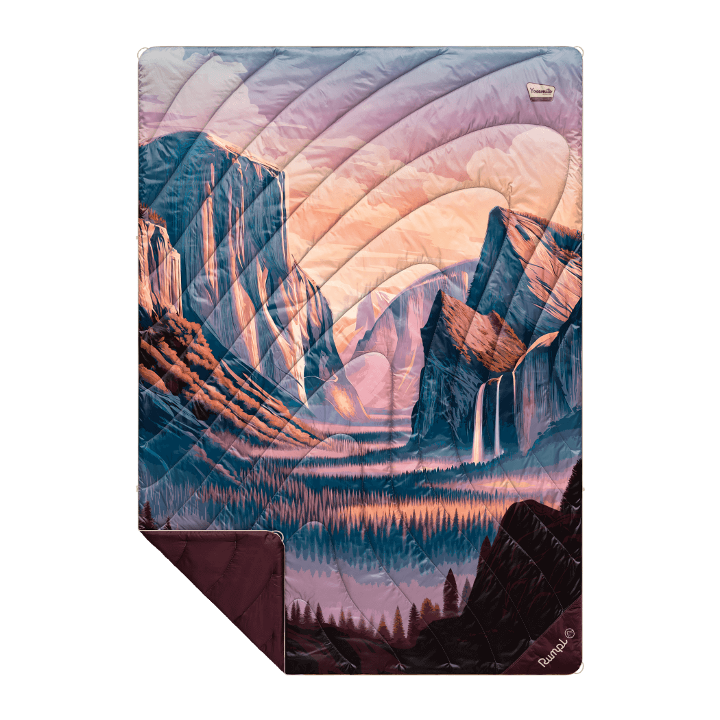 Cozy Throw Blanket, Original Puffy Yosemite Dawn for Living Rooms, Bedrooms and Everyday Lounging image 1