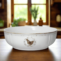 Dinnerware, Farmhouse Hen Vegetable Bowl, Dishwasher-Safe Care for Family Dining, Serving and Entertaining image 1