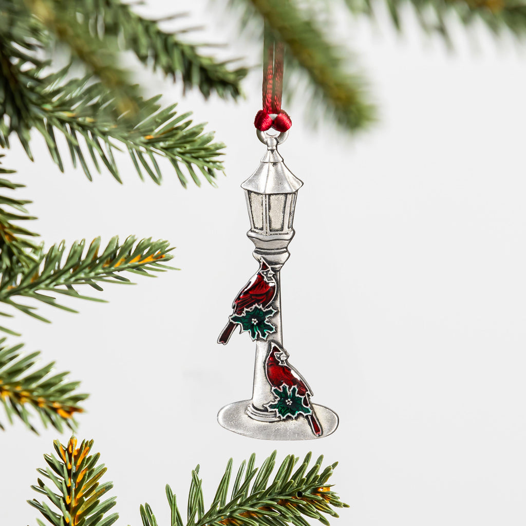 Home Lighting, Joyful Traditions Ornament Solid Pewter Lamp for Bedrooms, Living Rooms and Reading Corners image 1