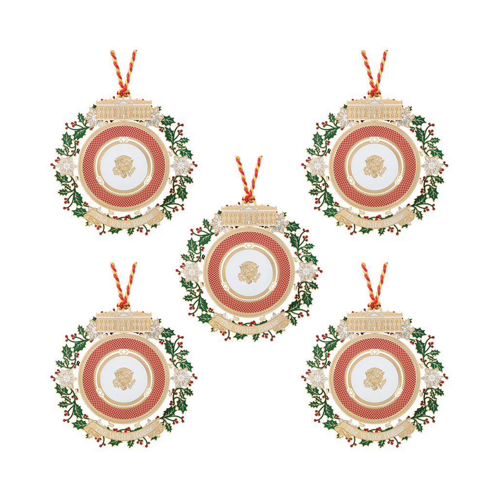 Decorative Ornament, Official 2025 Christmas 5 Piece Bundle for Holiday Displays, Seasonal Decorating and Decorative Home Accents image 1