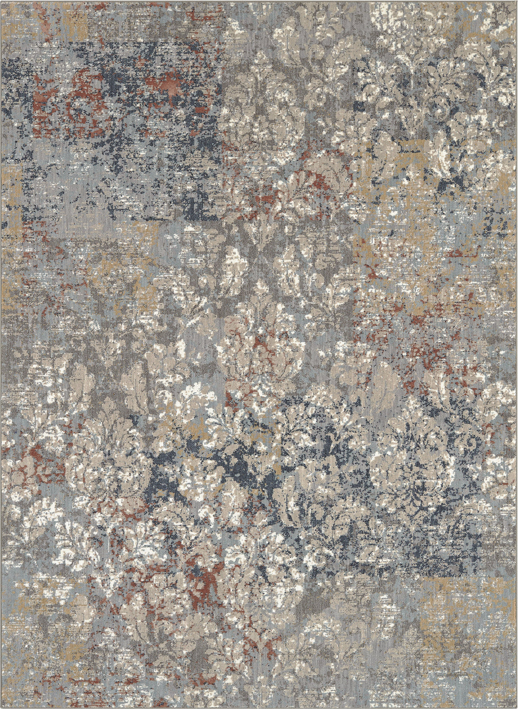 Area Rug, Soiree La Brea Grey for Hallways, Dining Spaces and Home Decor, 2 Size Options, Designed for Living Rooms, Bedrooms and Entryways image 1
