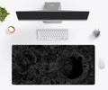 Desk Mat, Moon Topographic, Machine-Washable Care, Non-Slip Design for Home Offices, Gaming and Daily Computer Work, 4 Size Options image 1