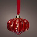 Seasonal Home Decor, 8" Micro LED Red Onion Ornament Battery for Mantels, Tables and Seasonal Decorating image 1