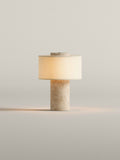 Home Lighting, Original Auríe Portable Lamp Travertine 9.5" for Bedrooms, Living Rooms and Reading Corners image 1