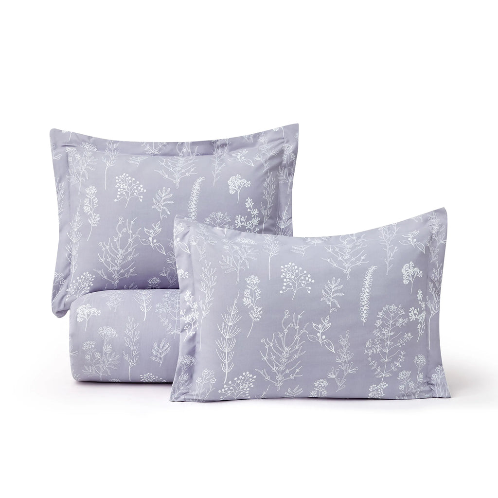 Down & Feather Comforter, Floral Set, Machine-Washable Care for Everyday Bedding and Comfortable Sleep, 7 Sizes and 13 Colors image 1
