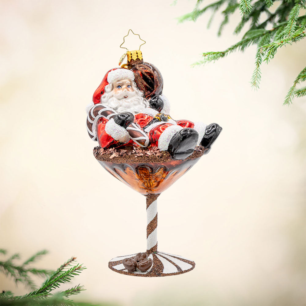 Seasonal Home Decor, Santa's Merry Martini Brew for Holiday Displays, Shelves and Festive Rooms image 1