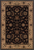 Area Rug, Ariana 311K3 Black Ivory for Hallways, Dining Spaces and Home Decor, 11 Size Options image 1