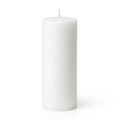 Pillar Candle, 4" x 12" White, Cotton Wicks, Hand-Poured Wax, Unscented Wax for Home Candle Displays and Table Centerpieces image 1