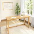 Computer Desk, Writing 55", Solid Wood Construction for Home Offices, Computer Work and Study Spaces, 4 Color Options image 1