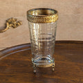 Decorative Vase, Etched Glass Vanity for Tabletop Arrangements and Home Decor, Designed for Flowers, Shelves and Living Spaces image 1