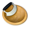 Dinnerware, Caesar Salad for One, 9" Wooden Chop with New, Stainless Steel Construction for Family Dining, Serving and Entertaining image 1
