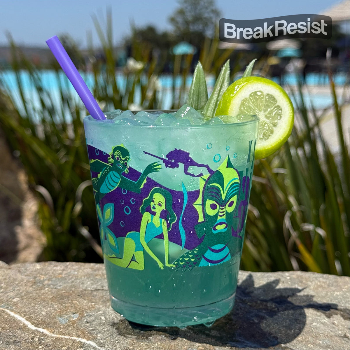 Reusable Tumbler, Jeff Granito's 'Creature Feature' BreakResist, Stackable Design for Kitchen Tables, Workspaces and Daily Hydration image 1