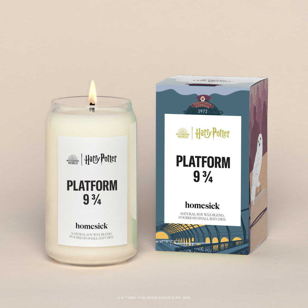 Scented Candle, Harry Potter Platform 9 ¾ for Living Room Ambience, Mantel Displays and Home Fragrance image 1