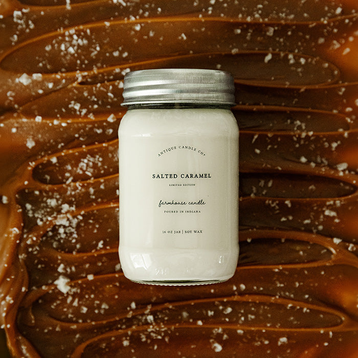 Decorative Candle, Salted Caramel 16 oz for Living Rooms, Bedrooms and Relaxing Evenings, Designed for Everyday Home Use image 1