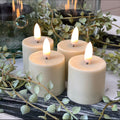 Decorative Candle, Rechargeable Flameless Votive Set of 4 for Entryways, Mantels and Everyday Home Ambience image 1