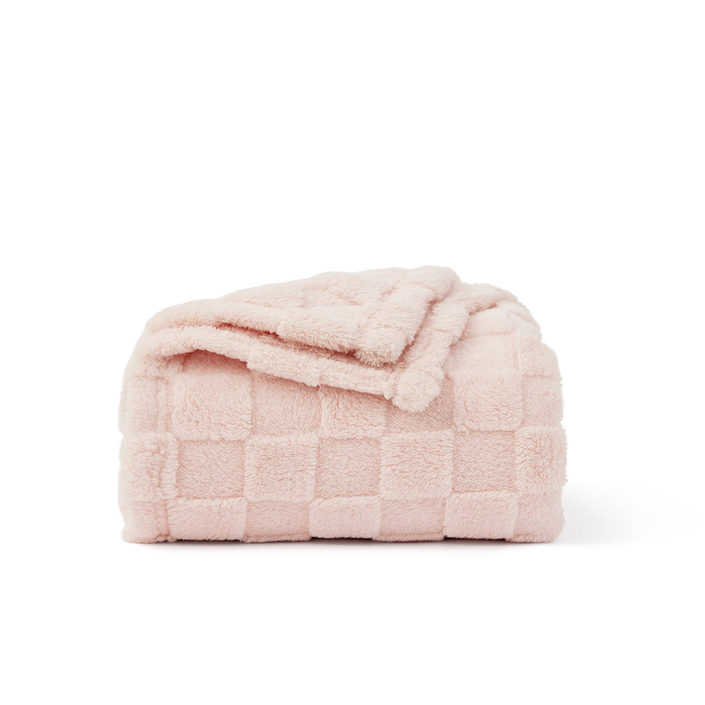 Cozy Throw Blanket, Jacquard Shaggy Sherpa for Living Rooms, Bedrooms and Everyday Lounging, 4 Sizes and 19 Colors image 1
