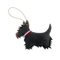 Seasonal Home Decor, Fala Scottish Terrier Ornament for Mantels, Tables and Seasonal Decorating image 1