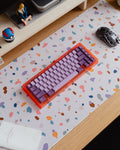 Desk Mat, Terrazzo Deskpad for Workspaces, Desks and Everyday Productivity, Designed for Home Offices, Gaming and Daily Computer Work image 1