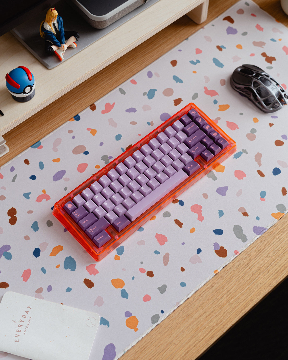 Desk Mat, Terrazzo Deskpad for Workspaces, Desks and Everyday Productivity, Designed for Home Offices, Gaming and Daily Computer Work image 1