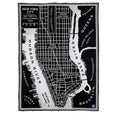 Cozy Throw Blanket, New York City Map Wool, Hypoallergenic Comfort for Living Rooms, Bedrooms and Everyday Lounging image 1