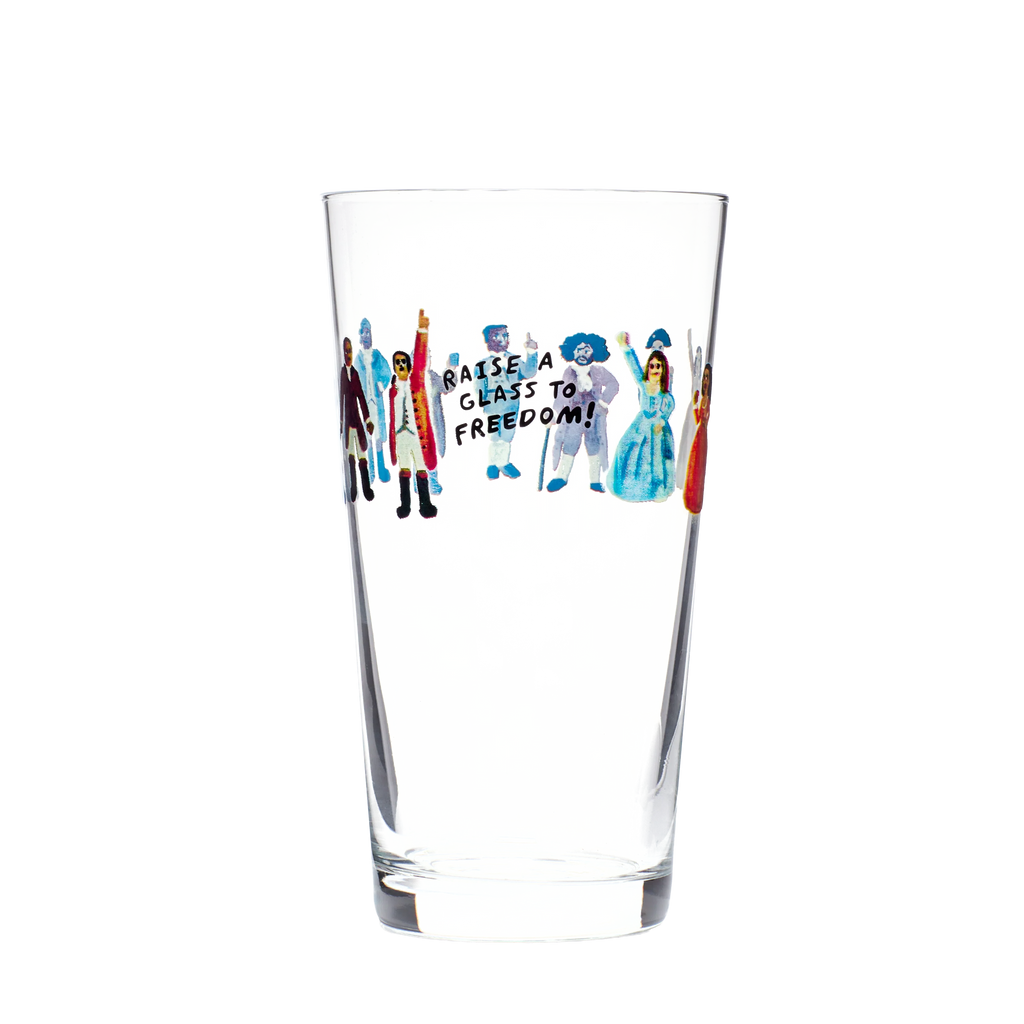 Coffee Mug, HAMILTON RAISE A GLASS TO FREEDOM PINT GLASS for Kitchen Tables, Workspaces and Daily Hydration image 1