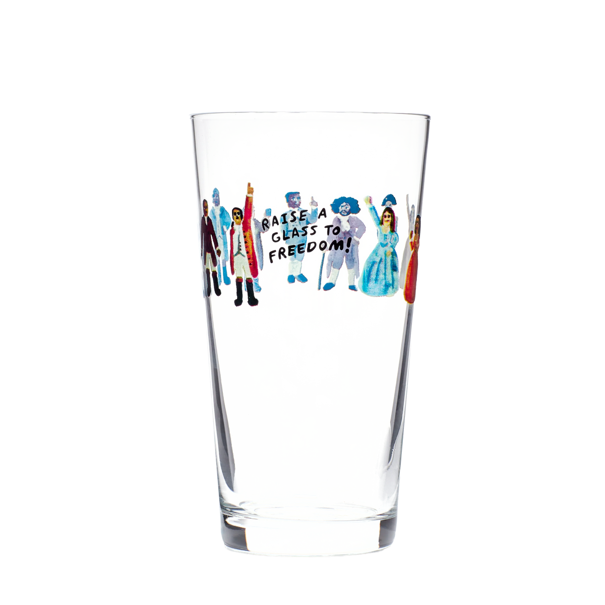 Coffee Mug, HAMILTON RAISE A GLASS TO FREEDOM PINT GLASS for Kitchen Tables, Workspaces and Daily Hydration image 1