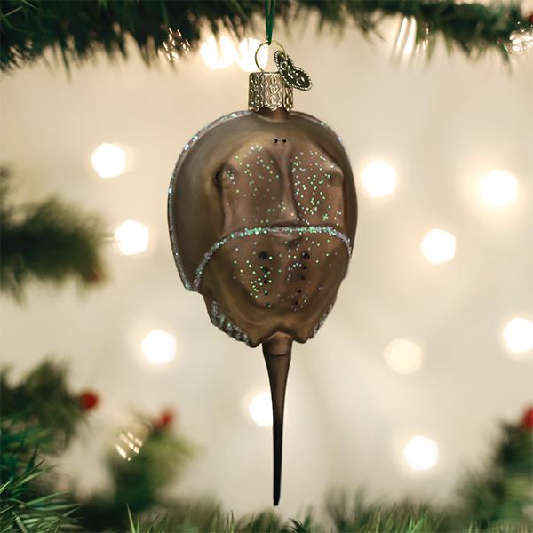 Seasonal Home Decor, Horseshoe Crab Ornament for Mantels, Tables and Seasonal Decorating, Designed for Everyday Home Use image 1