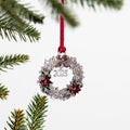 Seasonal Home Decor, Joyful Traditions Solid Pewter Wreath 2025 for Mantels, Tables and Seasonal Decorating image 1
