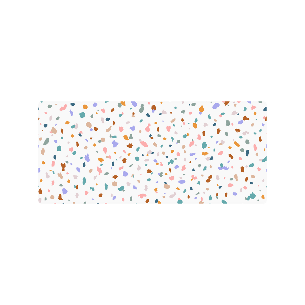 Desk Mat, Terrazzo Deskpad for Workspaces, Desks and Everyday Productivity, Designed for Home Offices, Gaming and Daily Computer Work image 2