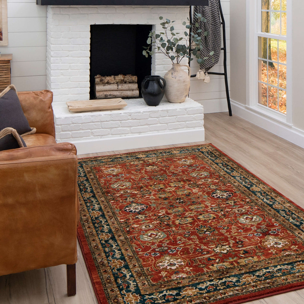 Area Rug, Spice Market Keralam Garnet for Living Rooms, Bedrooms and Entryways, 7 Size Options image 2