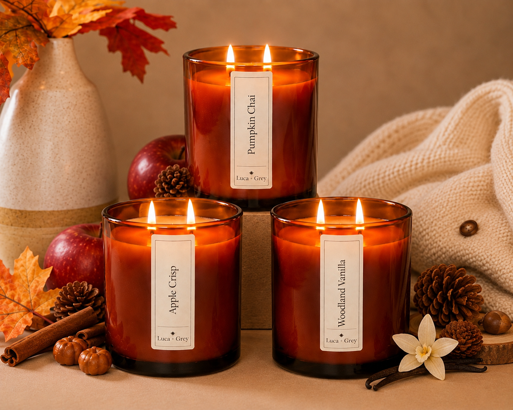 Decorative Candle, Fall Trio Beeswax Bundle for Entryways, Mantels and Everyday Home Ambience image 2