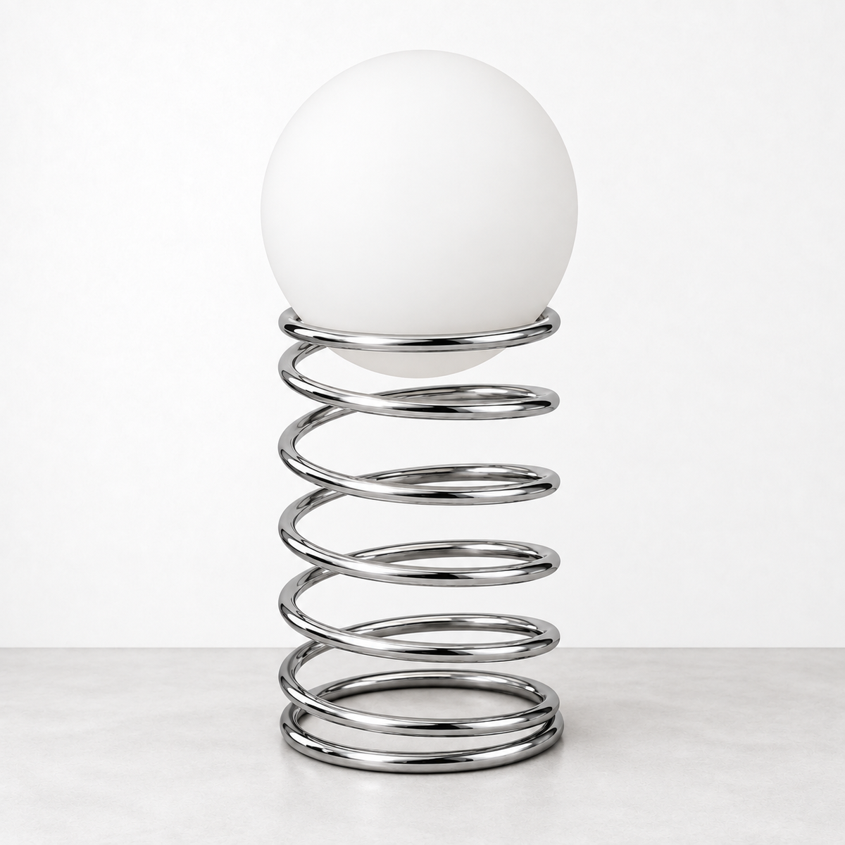 Portable Table Lamp, Spiral Spring for Desks, Side Tables and Warm Room Lighting, 2 Color Options image 2