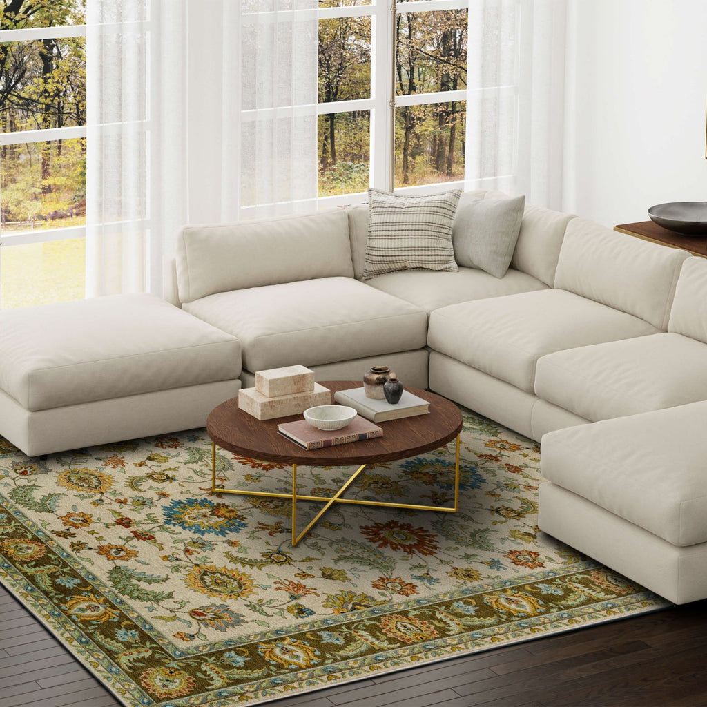 Area Rug, Kaleidoscope Tatiana Beige for Hallways, Dining Spaces and Home Decor, 2 Size Options image 2