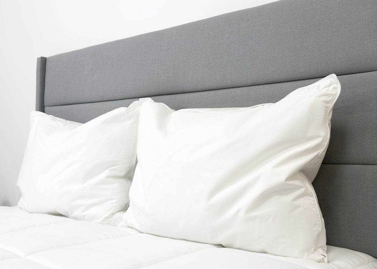 Bed Pillow, Hotel Feather and Down Set (Includes 2 ) for Everyday Sleep and Guest Room Bedding, 3 Size Options image 2