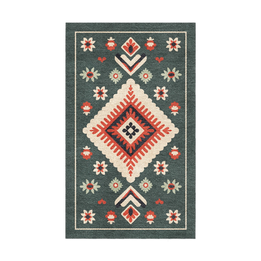 Area Rug, Solano Sage & Terracotta for Hallways, Dining Spaces and Home Decor, 10 Size Options image 2