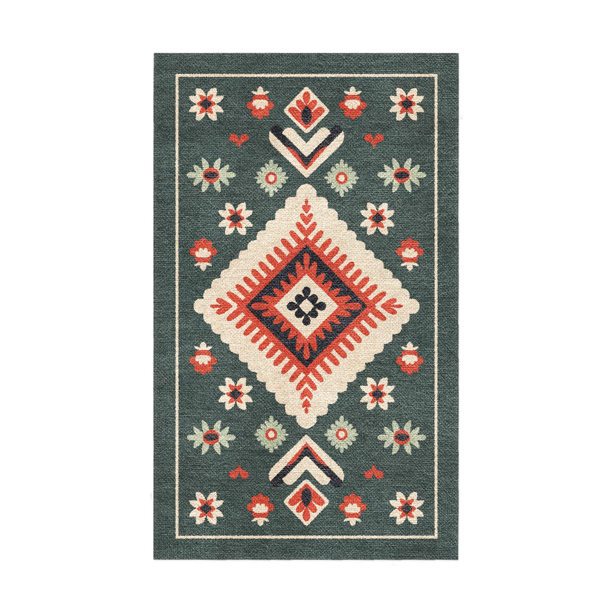 Area Rug, Solano Sage & Terracotta for Hallways, Dining Spaces and Home Decor, 10 Size Options image 2