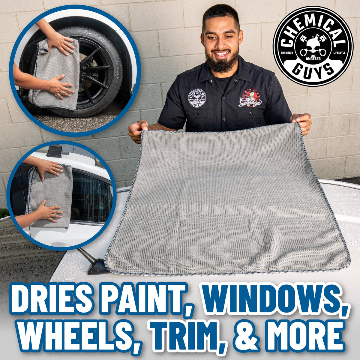 Bath Linen, Waffle Weave Gray Matter Microfiber Drying for Daily Bathroom Routines and Guest Baths image 2