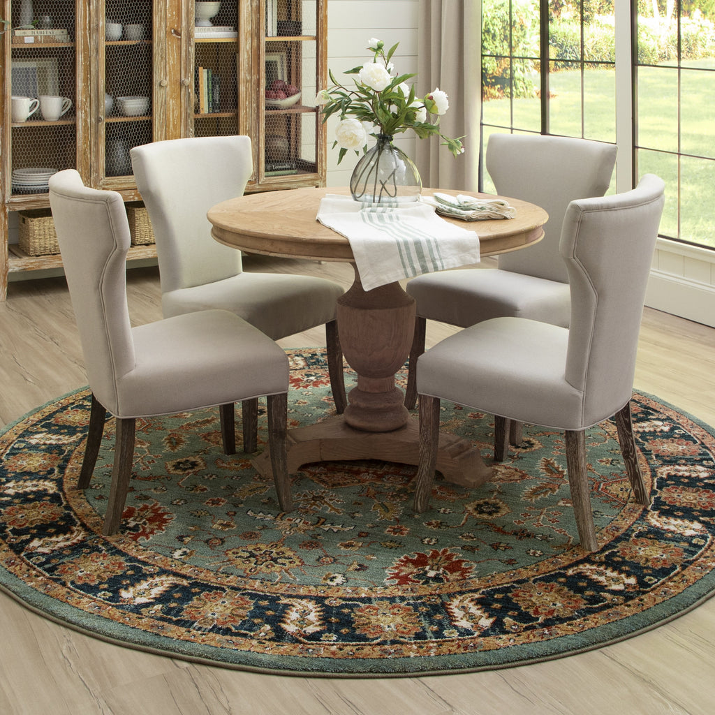 Area Rug, Spice Market Deir Aquamarine for Living Rooms, Bedrooms and Entryways, 6 Size Options image 2